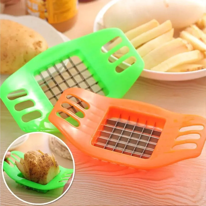 French Fries Maker Potato Cutter Vegetable Potato Slicer Cutter Chopper Chips Making Tool Potato Cutting Tool Kitchen Gadgets